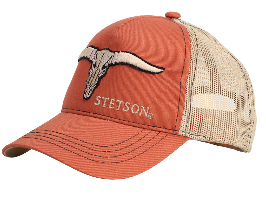Stetson Buffalo Horns Trucker Cap - Orange