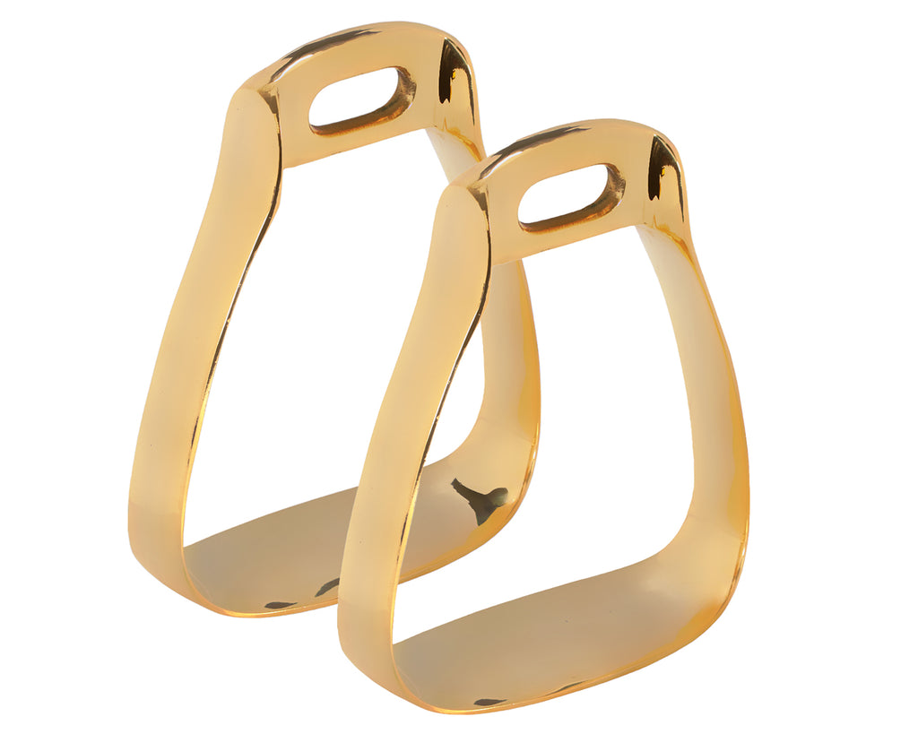 Brady Stockman Stirrups - Brass Stock Stirrups for your Horse or Pony
