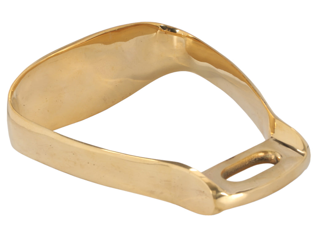 Brady Stockman Stirrups - Brass for Working your Horse or Pony