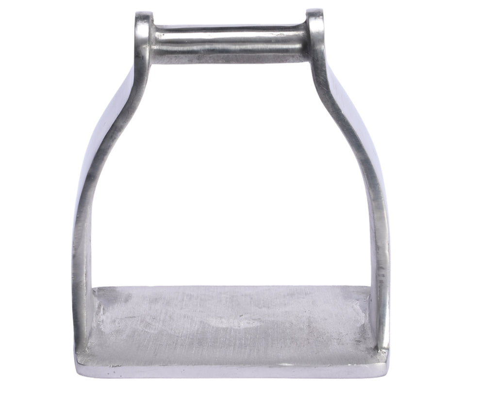 Wide Stockman Stirrups with 12cm x 7cm tread base perfect for riding your Horse or Pony