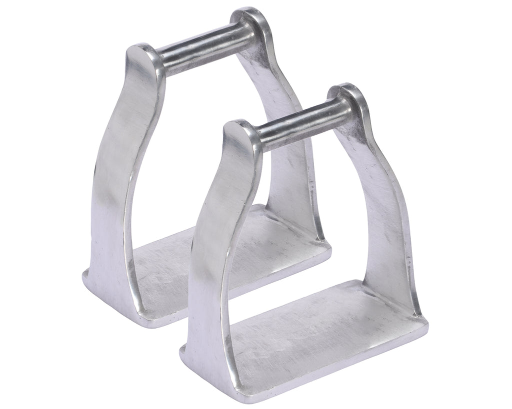Wide Stockman Stirrups made from top quality cast aluminum for riding your horse or pony 