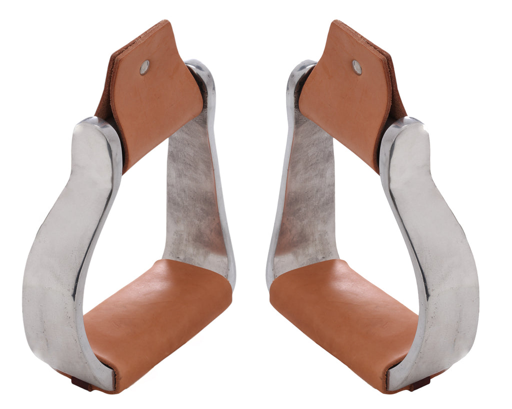 Aluminium Shaped Oxbows - w/Leather Treads