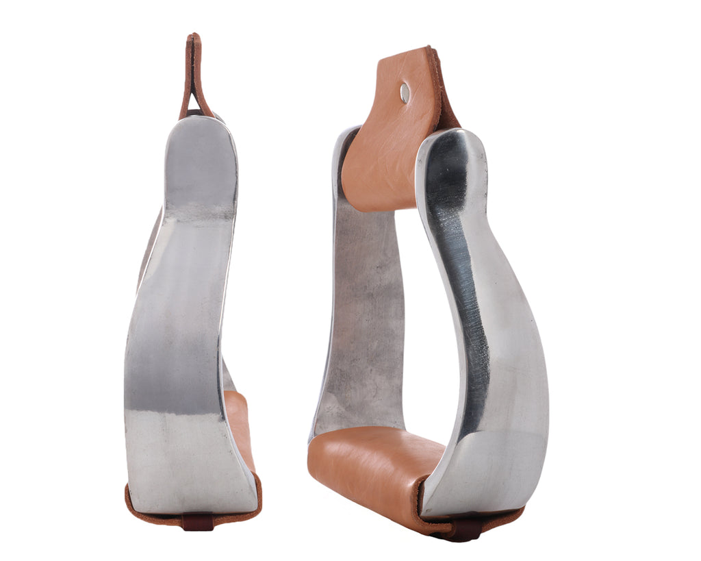 Aluminium Shaped Oxbows - w/Leather Treads