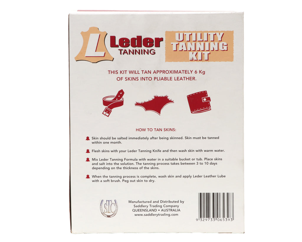 Leder Tanning Kit - Utility capable of tanning approximately 6Kg of skins