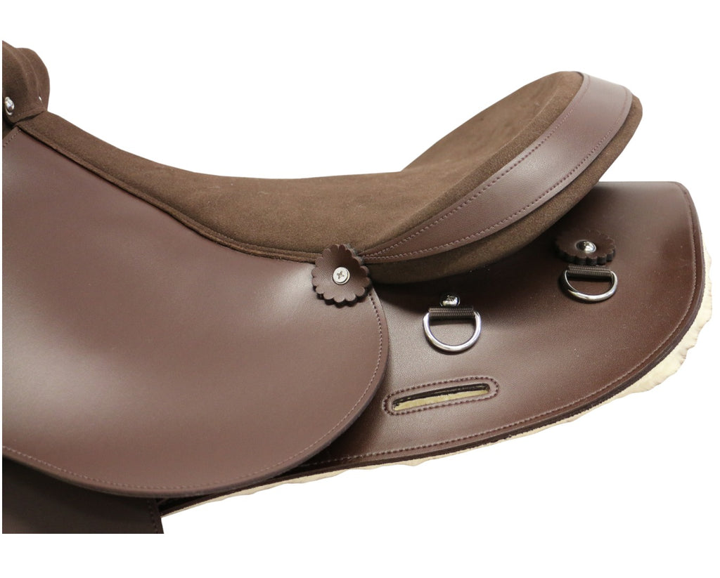 Tekna Swinging Fender Saddle w/Adjustable Gullet showing seat for Riding your Horse or Pony