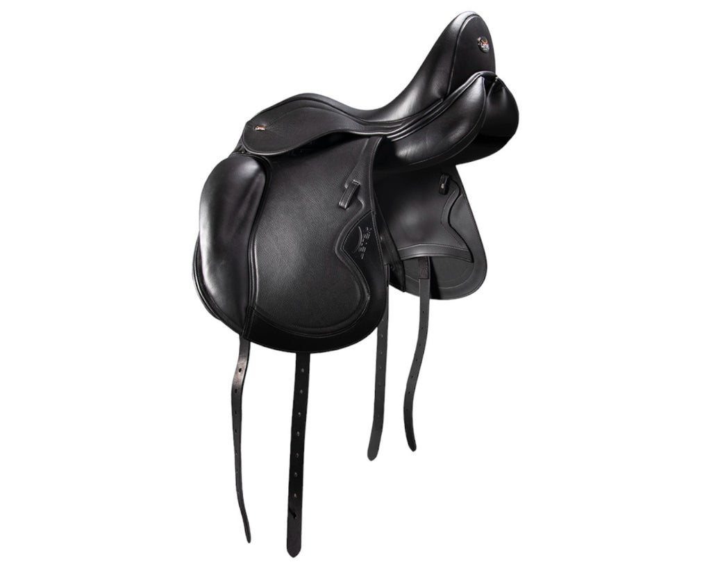 LeTek Monoflap Dressage Saddle in Black