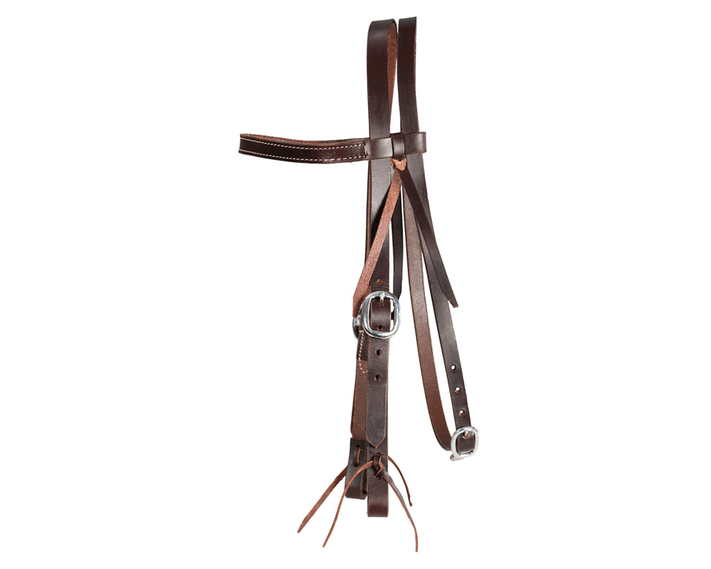 Texas-Tack Oiled Pull-Up Work Headstall Tan