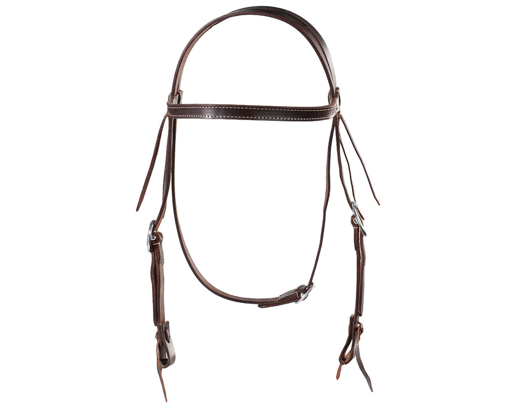 Texas-Tack Oiled Pull-Up Work Headstall Tan