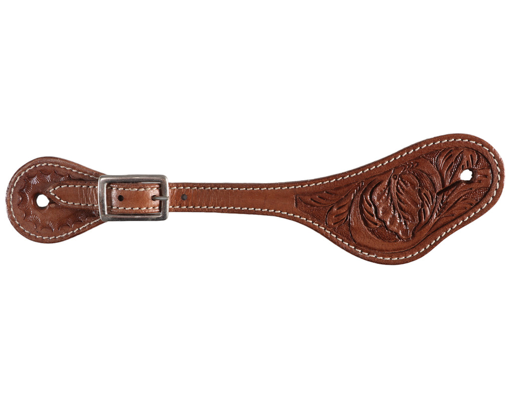 Texas-Tack Floral Pattern Western Spur Straps