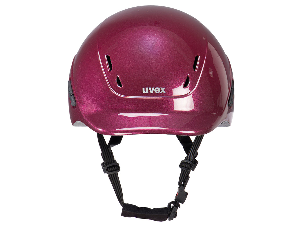 Uvex Kidoxx Riding Helmet - Shiny Burgundy