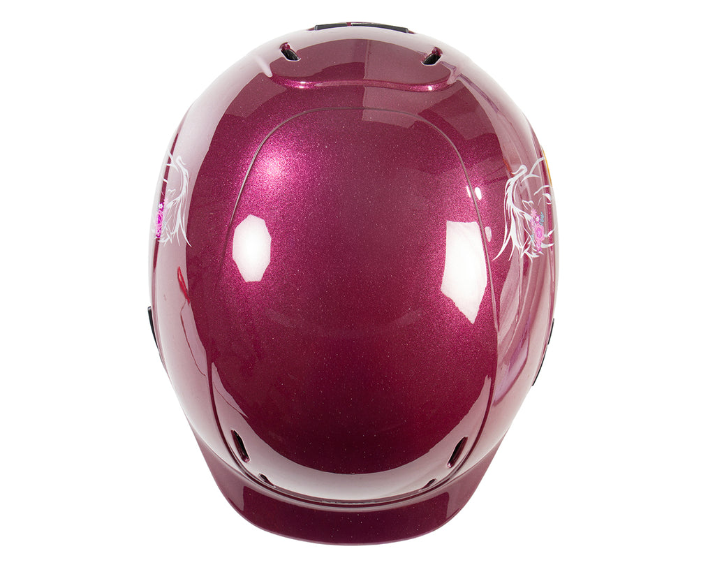 Uvex Kidoxx Riding Helmet - Shiny Burgundy