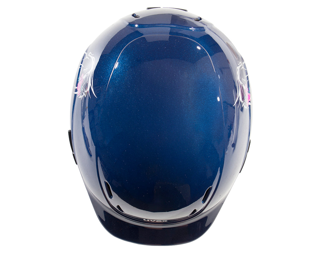 Uvex Kidoxx Riding Helmet - Shiny Navy