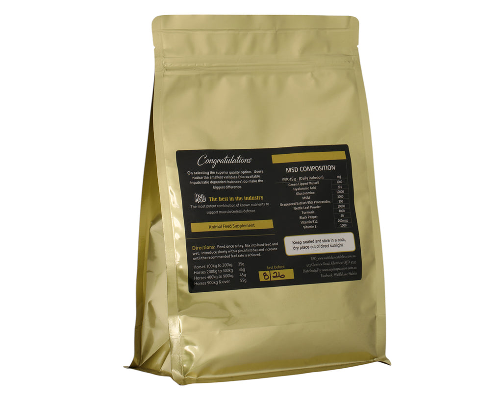 Wattlelane MSD Horse Musculoskeletal Defence Supplement