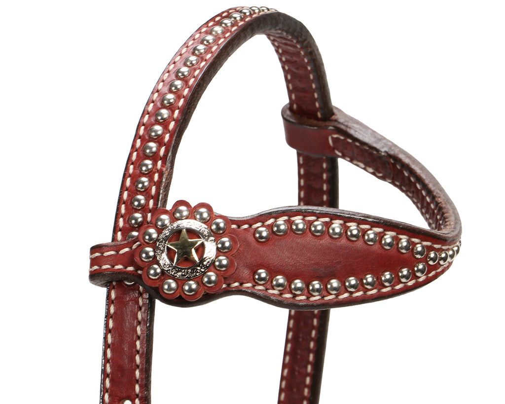 Weaver Texas Star Collection Sliding Ear Headstall