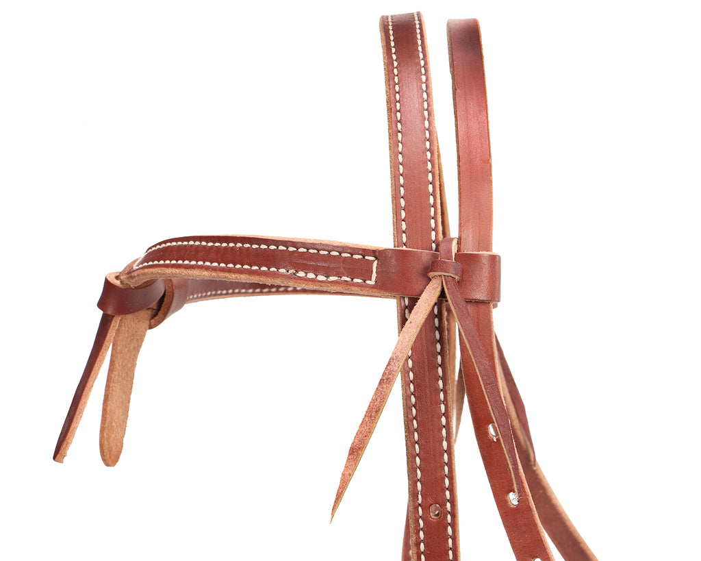 Weaver Deluxe Latigo Knotted Headstall