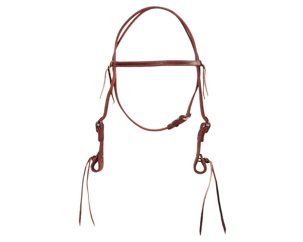Weaver Pineapple Knot Browband Headstall - Canyon Rose