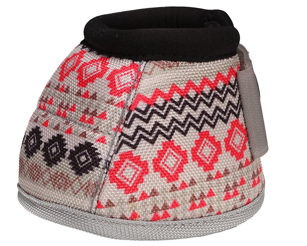 Weaver No Turn Bell Boots - Crimson Aztec