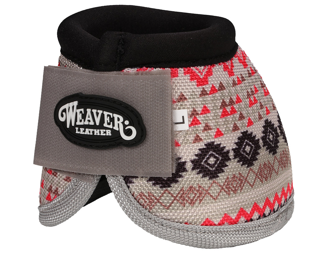 Weaver No Turn Bell Boots - Crimson Aztec