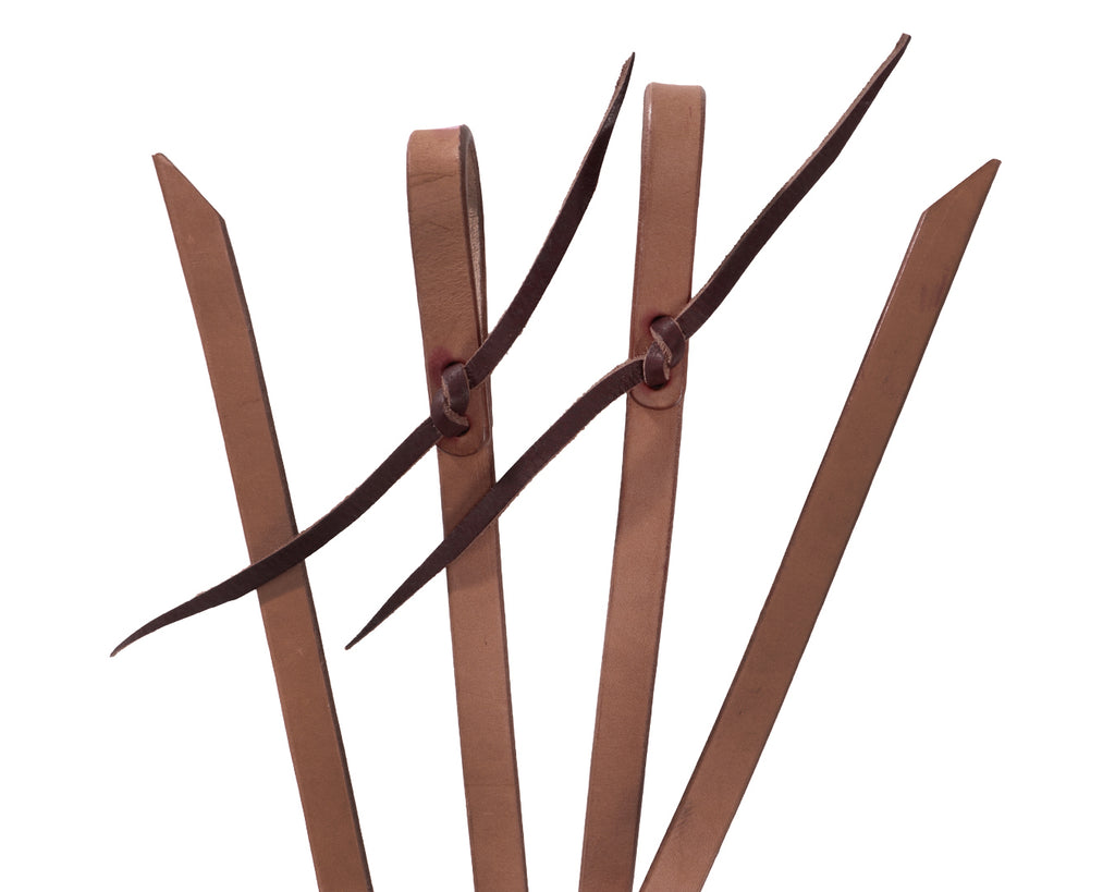 Weaver Turquoise Cross Skirting Leather Split Reins 5/8 x 7'