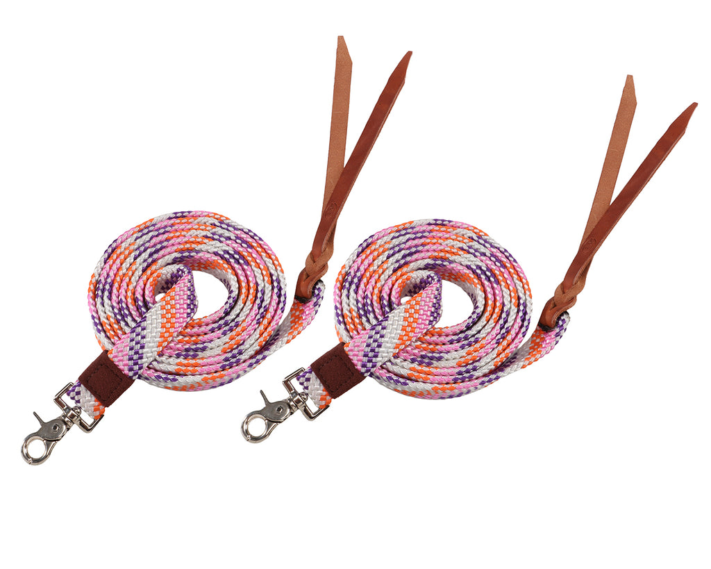 Vivid Split Reins - Rainbow