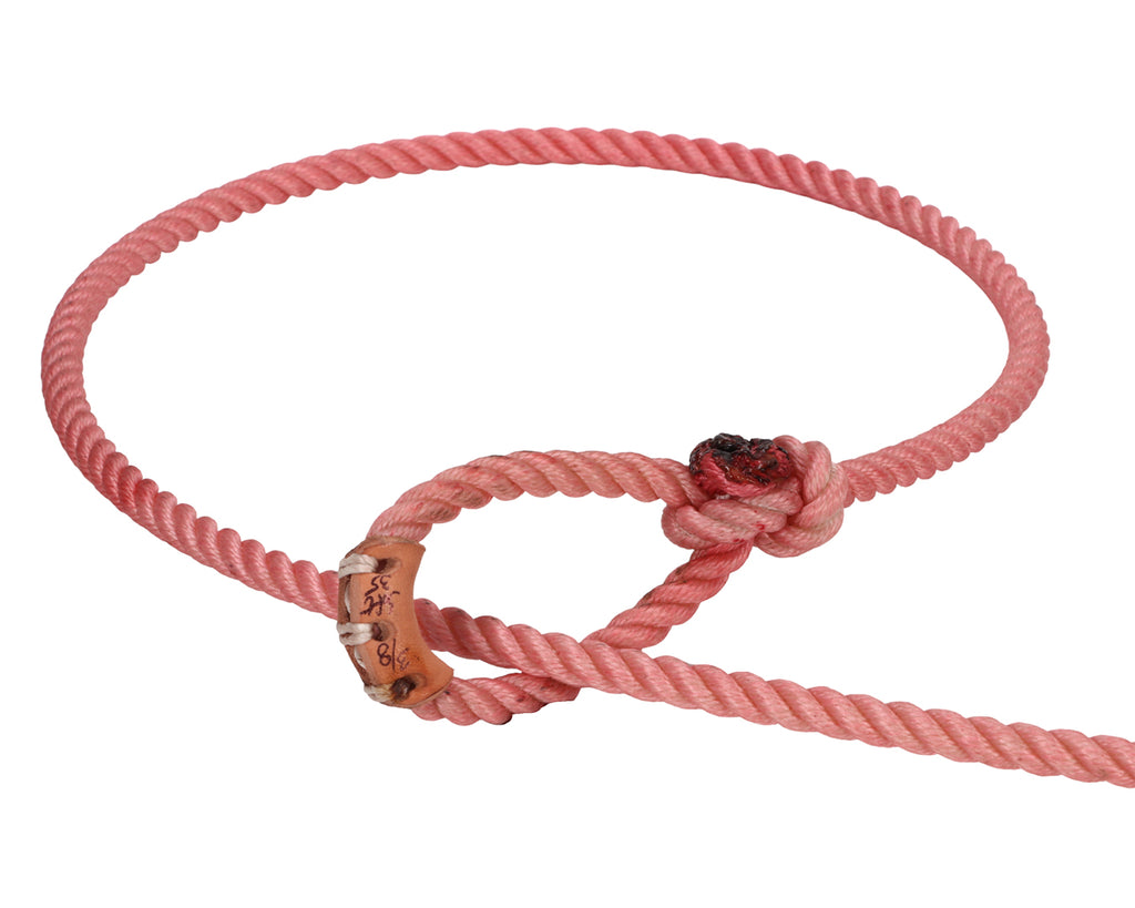 Love Soft Nylon Lariat - Red made with rope that has been carefully aged on the ground, this lariat is guaranteed to be free from kinks and tangles, making it easy to use and handle