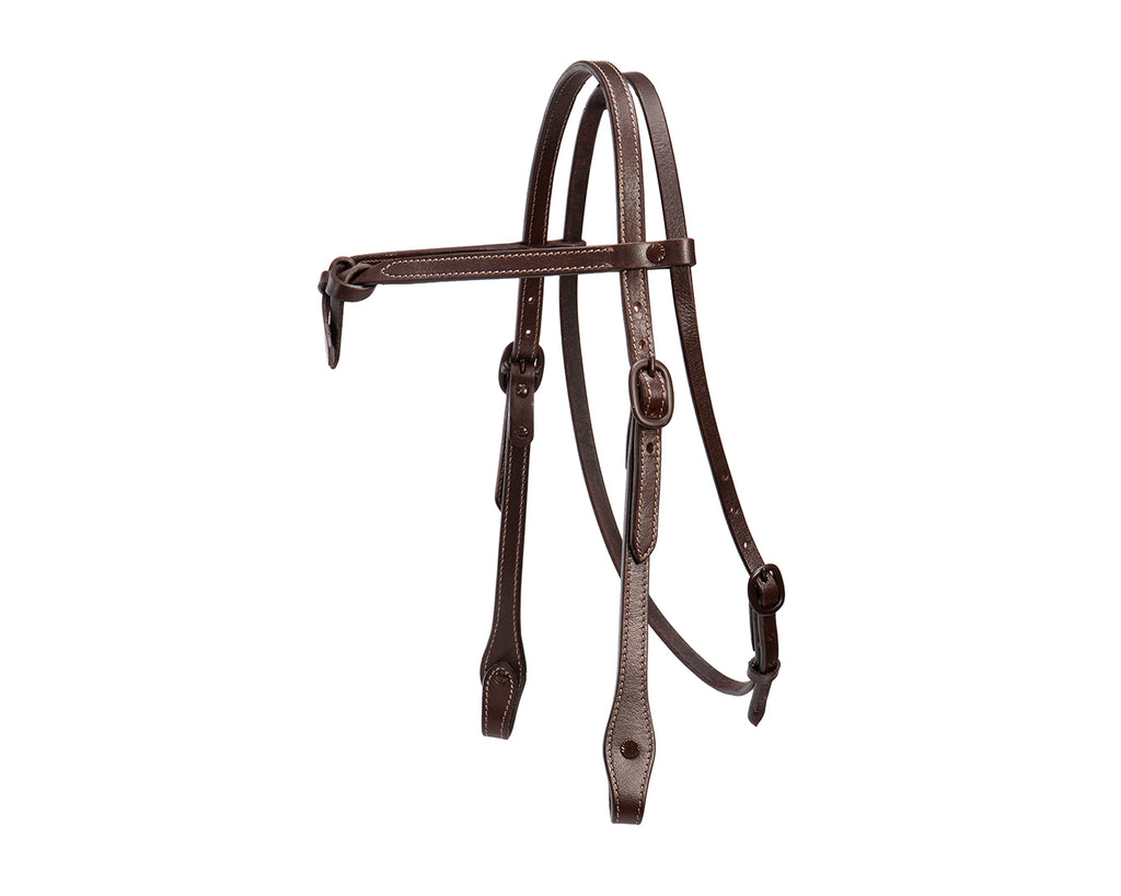 Texas-Tack Knotted Brow Headstall