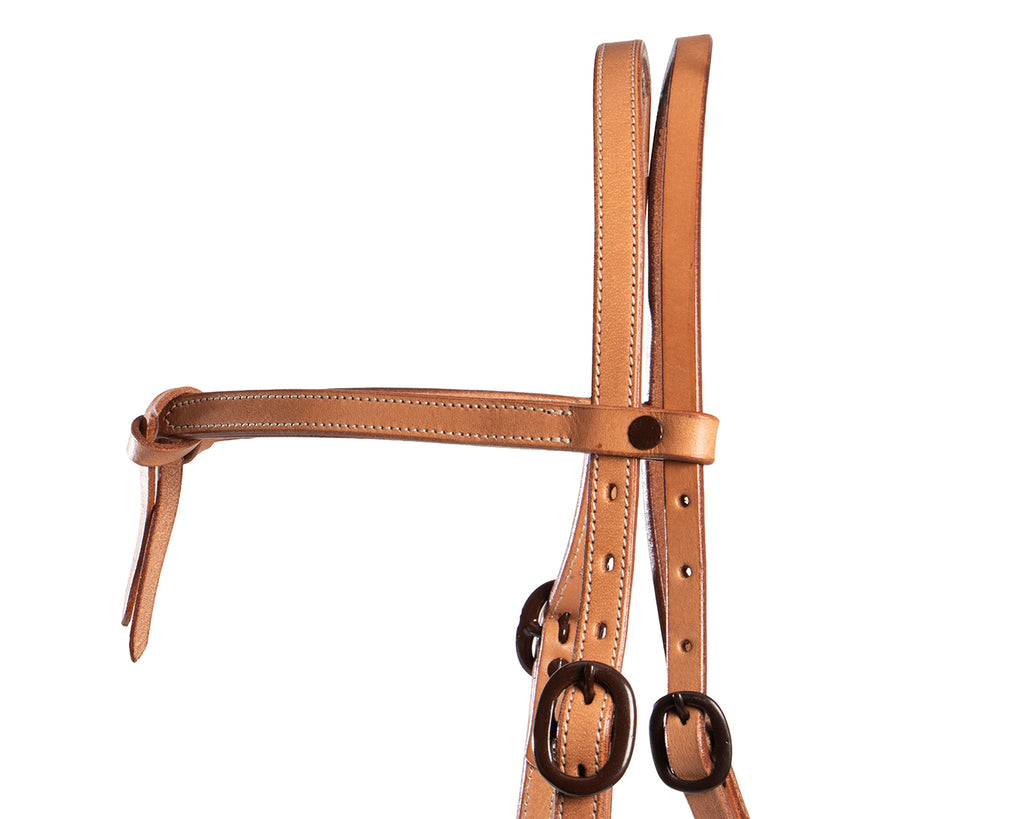Texas-Tack Knotted Brow Headstall