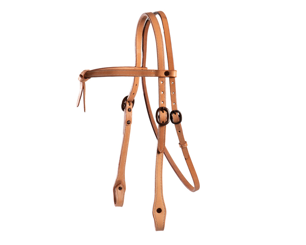 Texas-Tack Knotted Brow Headstall