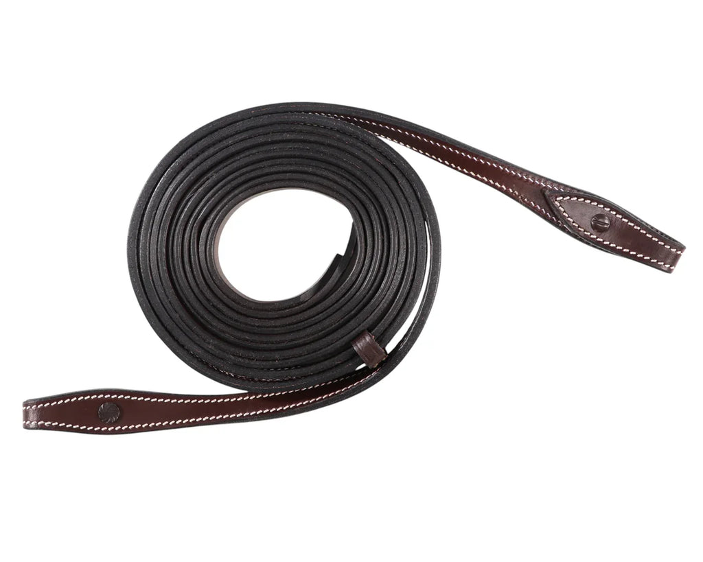 Texas-Tack Split Reins w/Plain Concho Ends