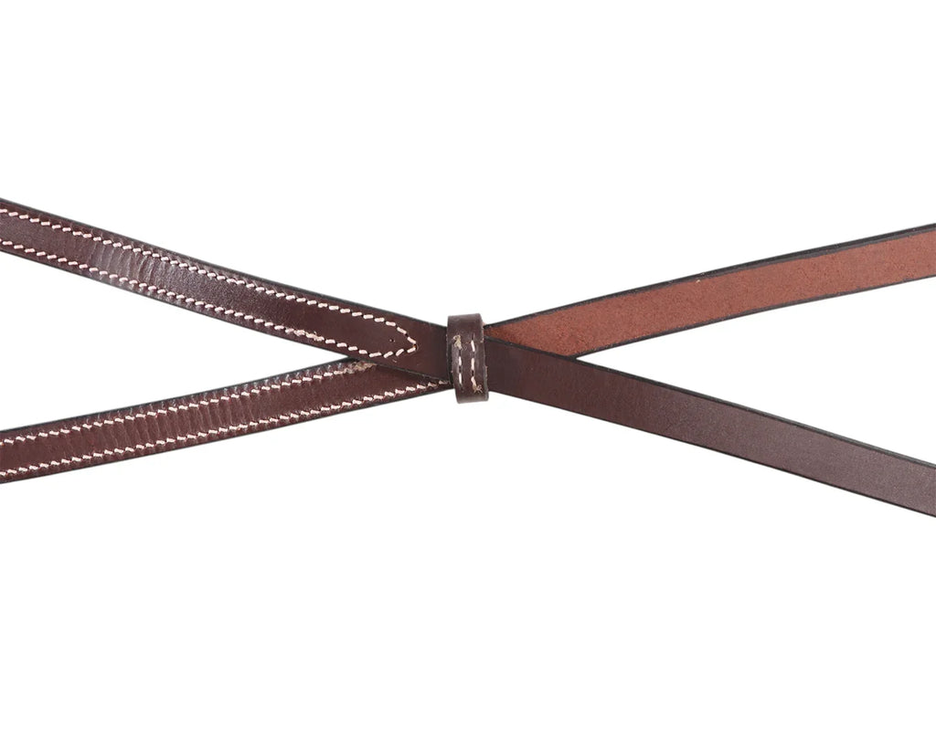 Texas-Tack Split Reins w/Plain Concho Ends