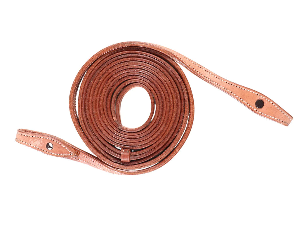 Texas-Tack Split Reins w/Plain Concho Ends
