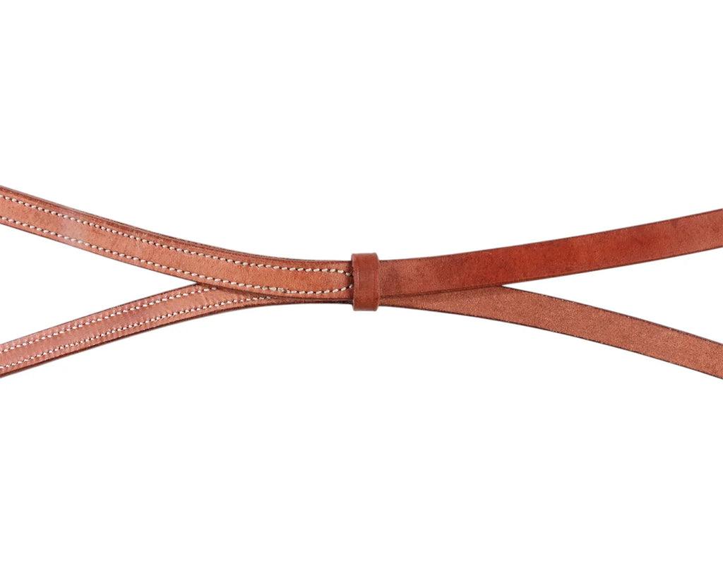 Texas-Tack Split Reins w/Plain Concho Ends