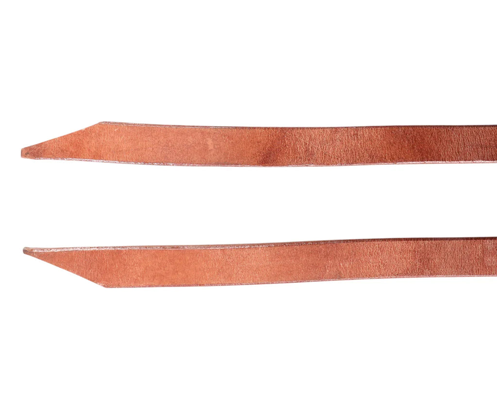 Texas-Tack Split Reins w/Plain Concho Ends