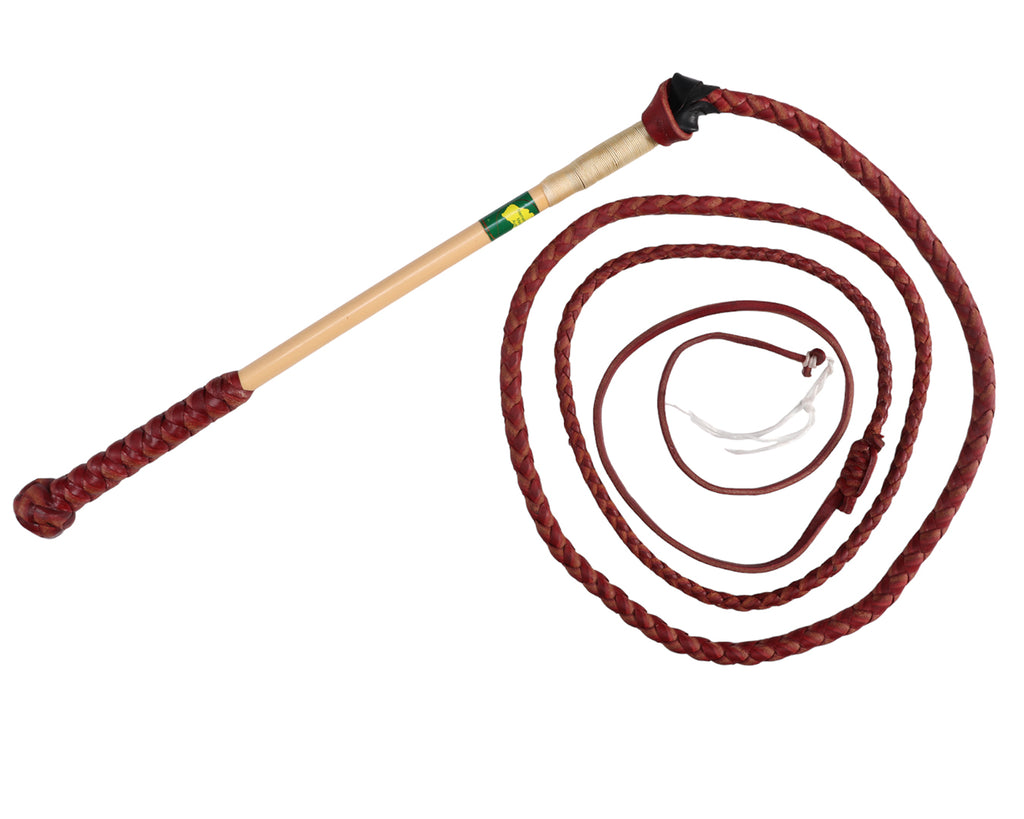 Nemeth Redhide Stockwhip - 4 Plait crafted in Australia from Australian Redhide and Kangaroo Hide Leather