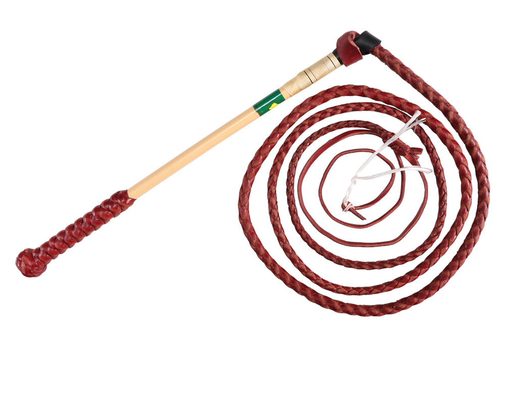 Nemeth Redhide Stockwhip - 8' x 4 Plait