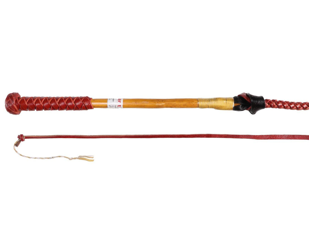 Stockmaster Redhide Yard Whip - 4 Plait