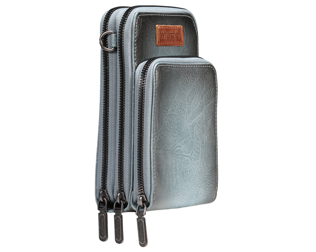 Wrangler Phone Wallet & Coin Purse Set - Light Blue