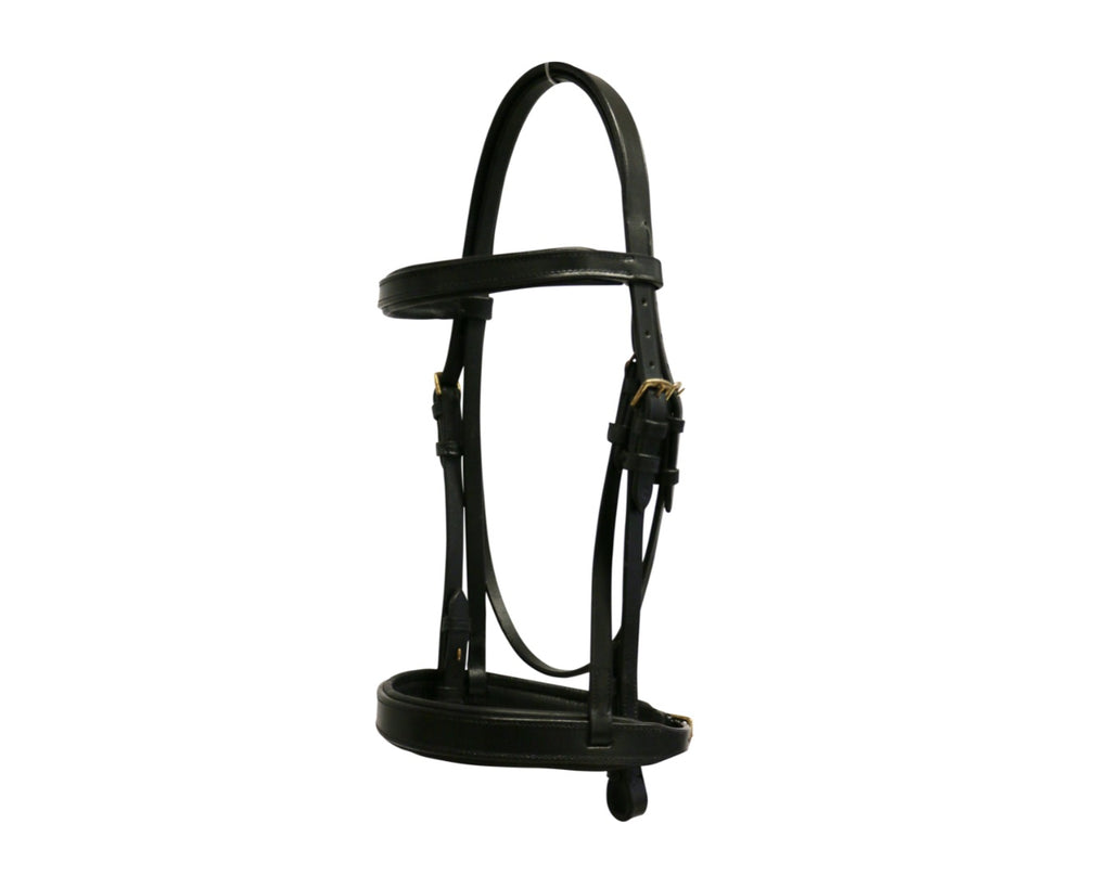 Happy Horse Dressage Bridle - Padded browband and wide padded Cavesson noseband. Complete with reins.