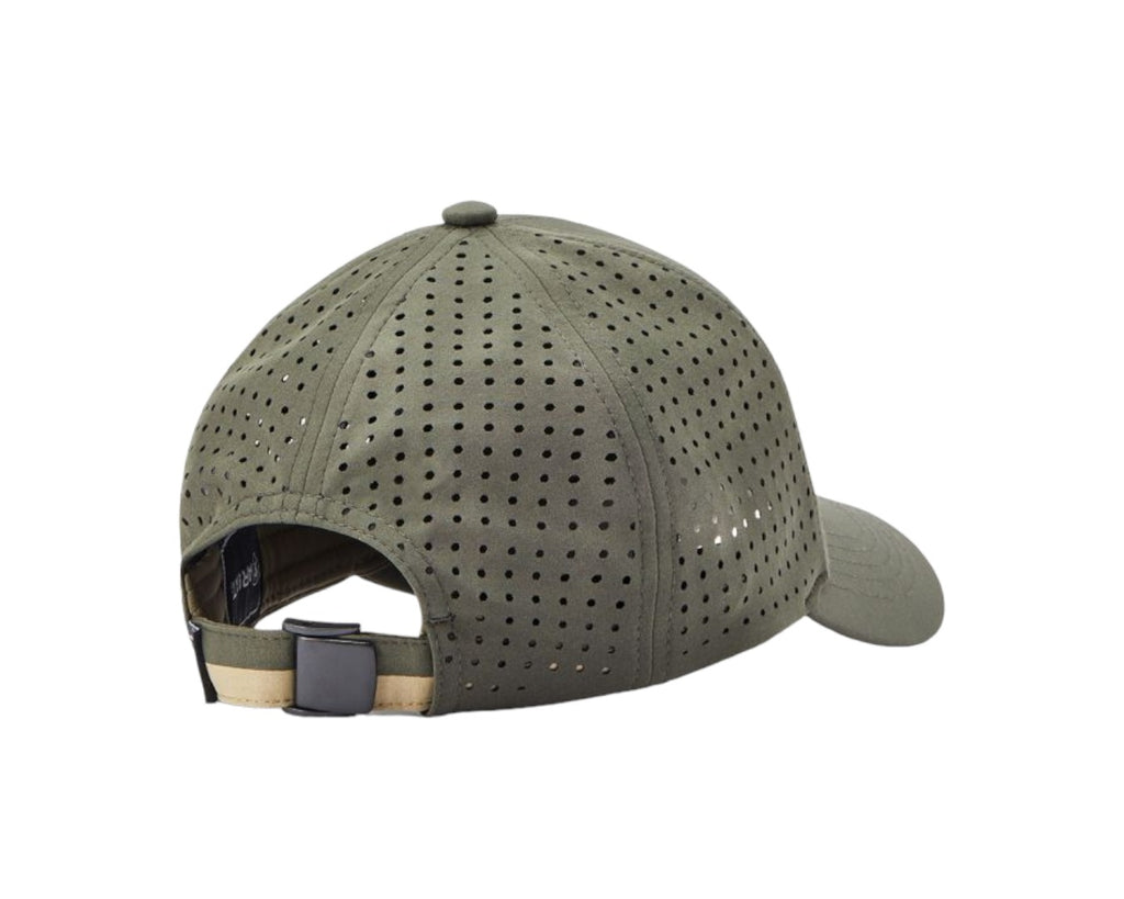 Ariat Tri Factor Cap in a Dark Green/Grey(Relic) Colour with an embossed Ariat Logo on the front, and perforated backing.