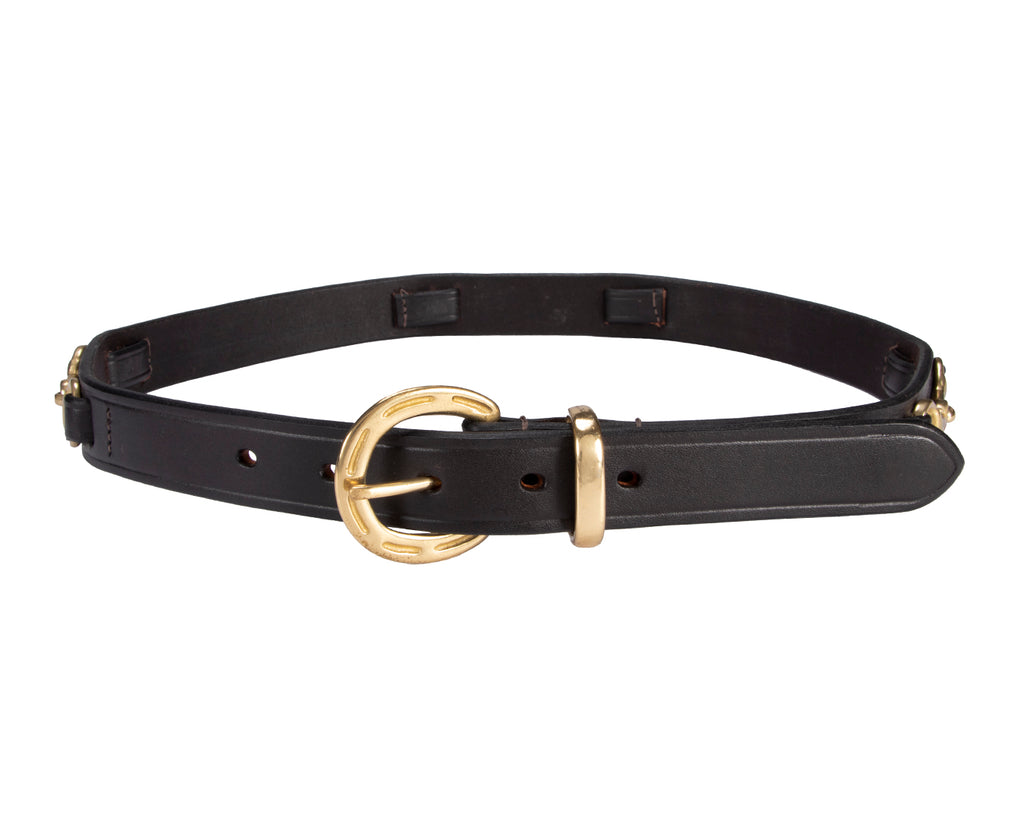 Finely crafted equestrian belt brown