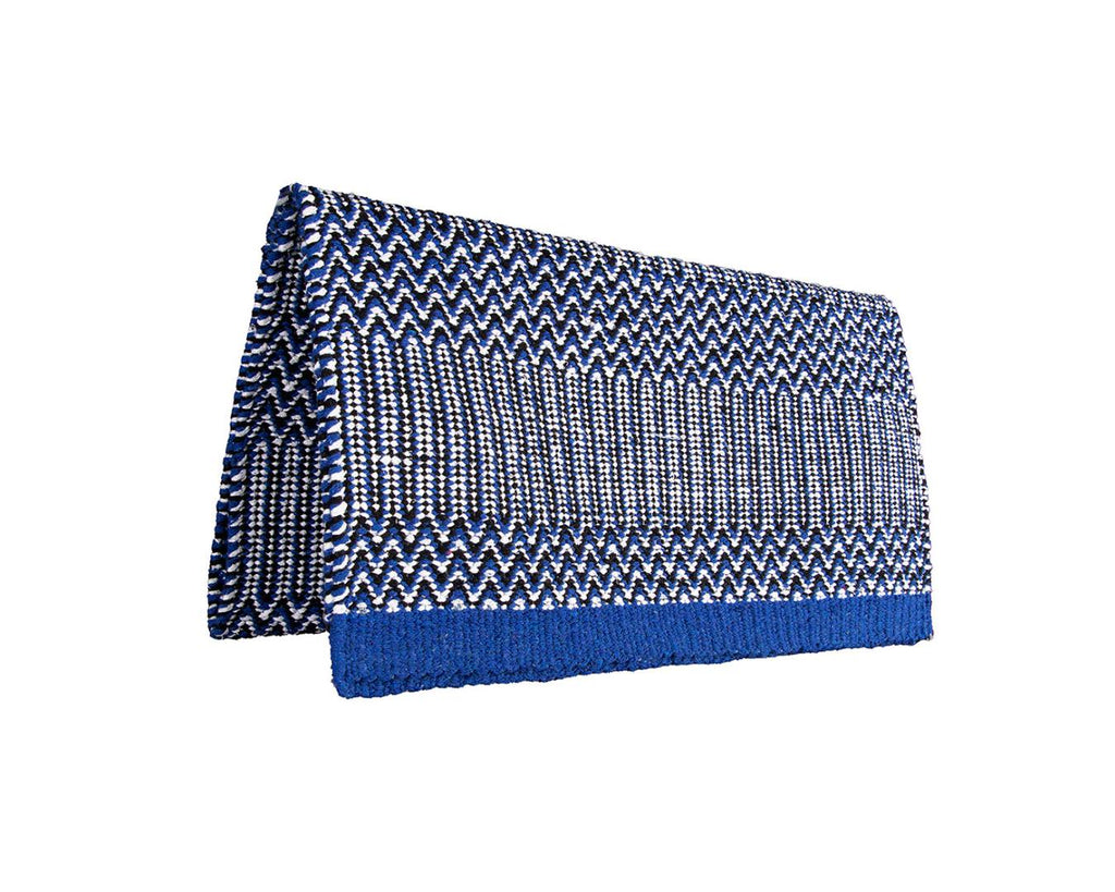 Fort Worth Double Weave Saddle Blanket - 32" x 64" (81cm x 163cm), available in 4 pattern color options, made with blended synthetic fibers for durability and comfort. Shop at Greg Grant Saddlery.. buy Western Double Weave Saddle Blanket 
