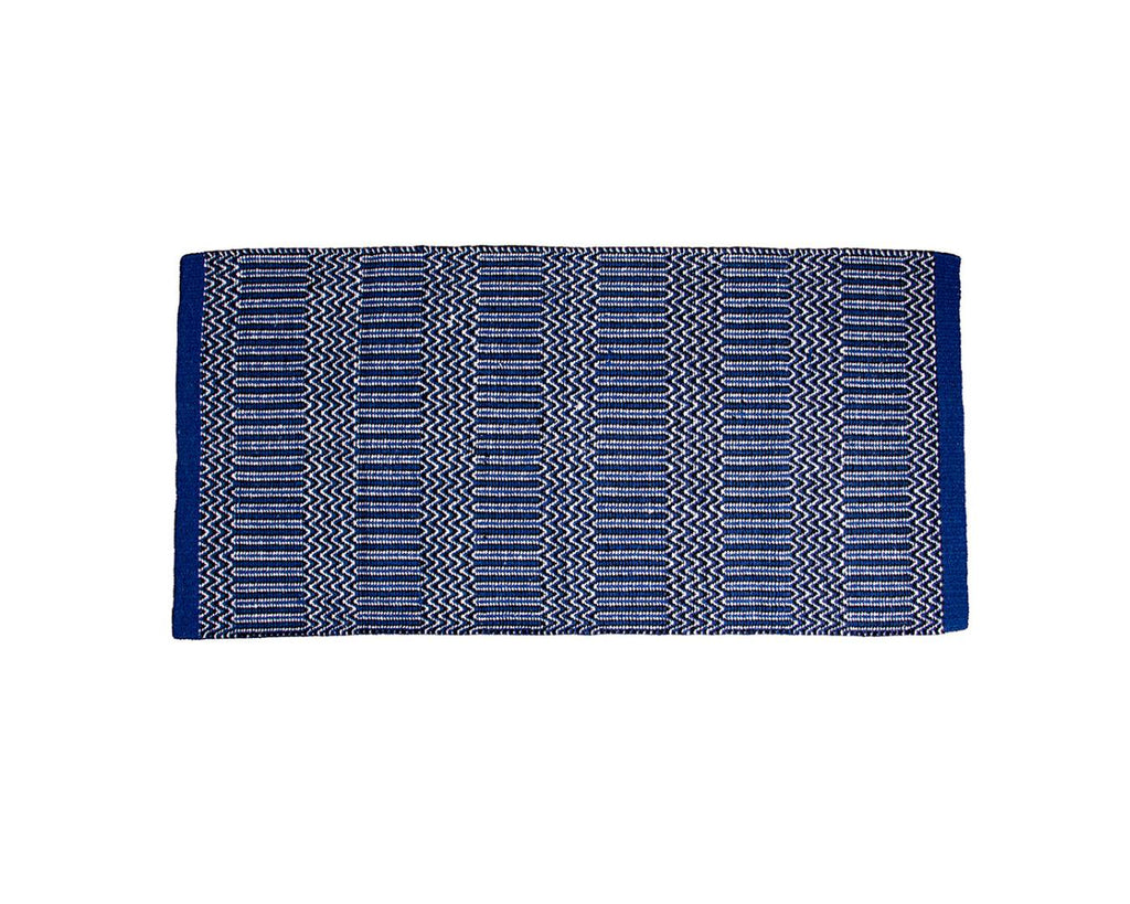 Fort Worth Double Weave Saddle Blanket - 32" x 64" (81cm x 163cm), available in 4 pattern color options, made with blended synthetic fibers for durability and comfort. Shop at Greg Grant Saddlery. high quality Western Double Weave Saddle Blanket 