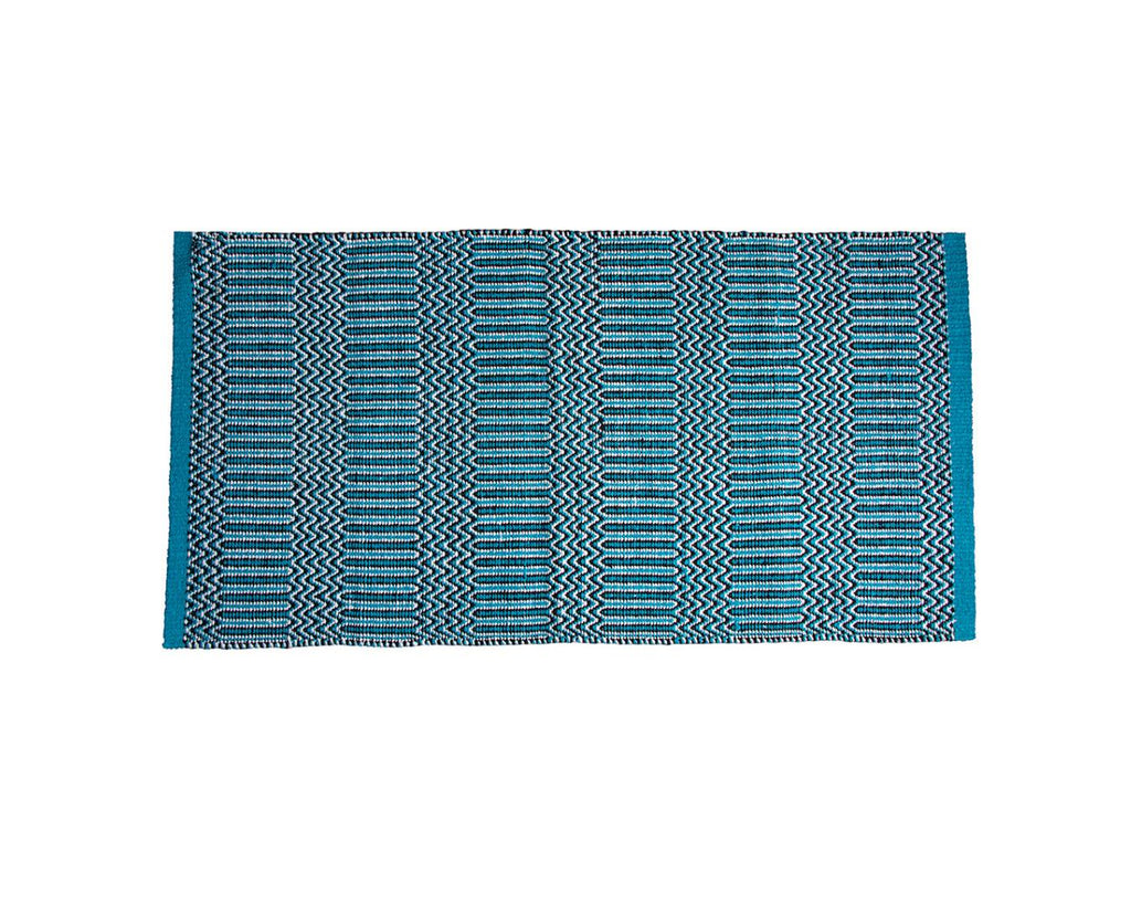 Western Fort Worth Double Weave Saddle Blanket - 32" x 64" (81cm x 163cm), available in 4 pattern color options, made with blended synthetic fibers for durability and comfort. Shop at Greg Grant Saddlery.Double Weave Saddle Blanket Turquoise