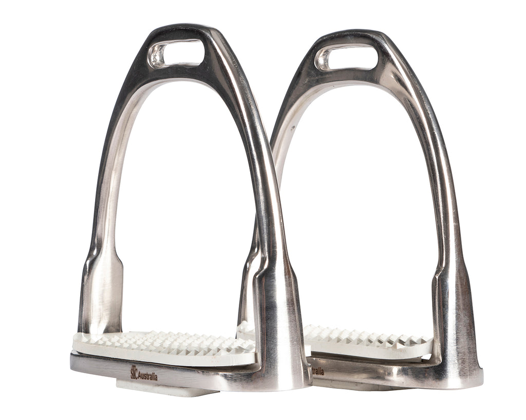 Equisteel Stainless Steel Two Bar Hunting Stirrups