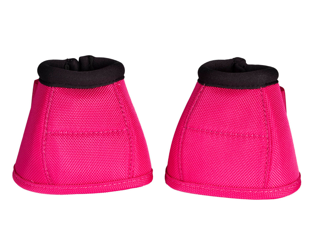 Fort Worth Ballistic No-Turn Bell Boots - Pink these bell boots are ‘no-turn’ style, which is a tighter fitting boot designed not to ‘turn’ around