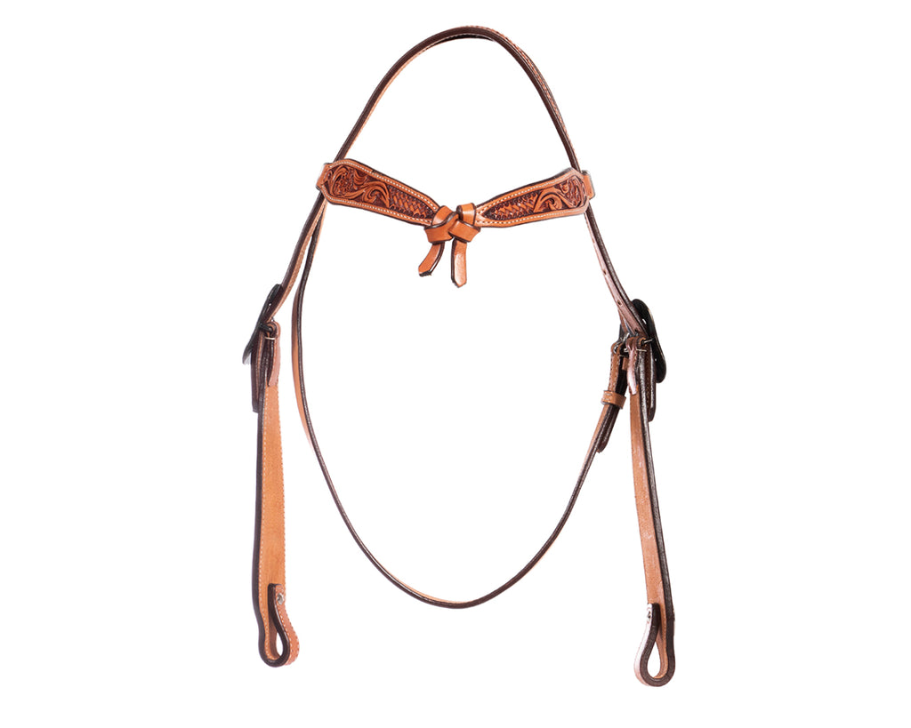  Western headstall with knotted front brow 