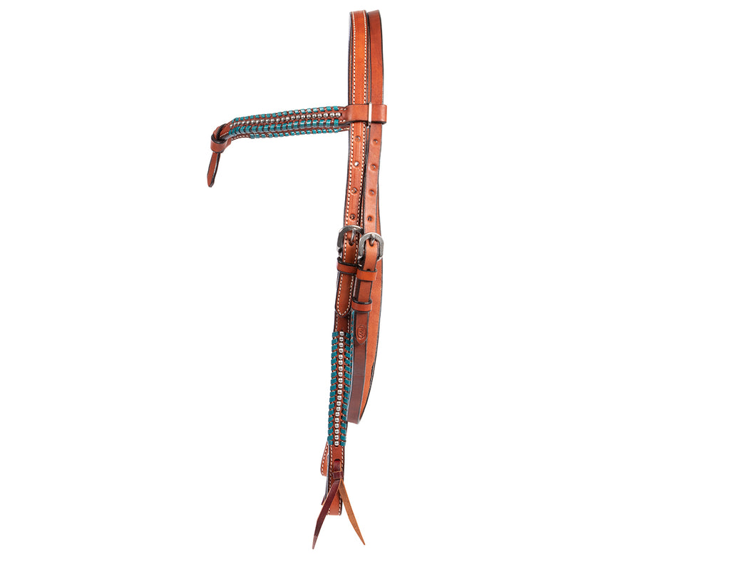 Fort Worth Wisconsin Knotted Brow Headstall