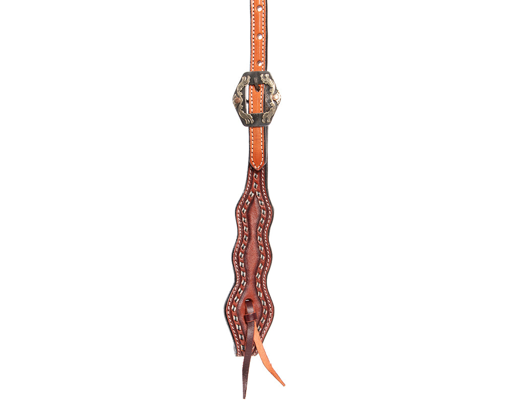 Fort Worth Iowa Knotted Brow Headstall