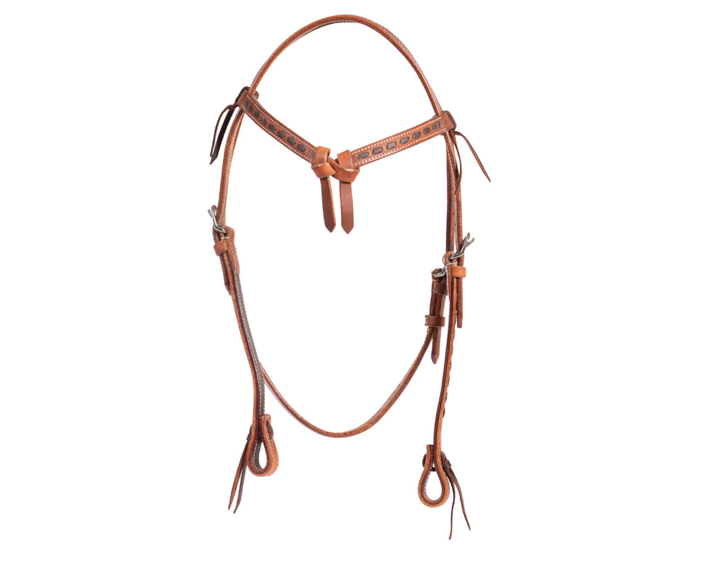 Fort Worth Ohio Knotted Brow Headstall