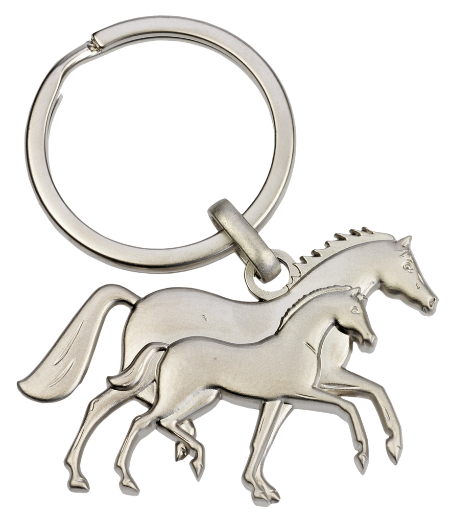 Collier Finishing Touch – Jument Et Poulain Au Trot – Fini Argenté – Neuf